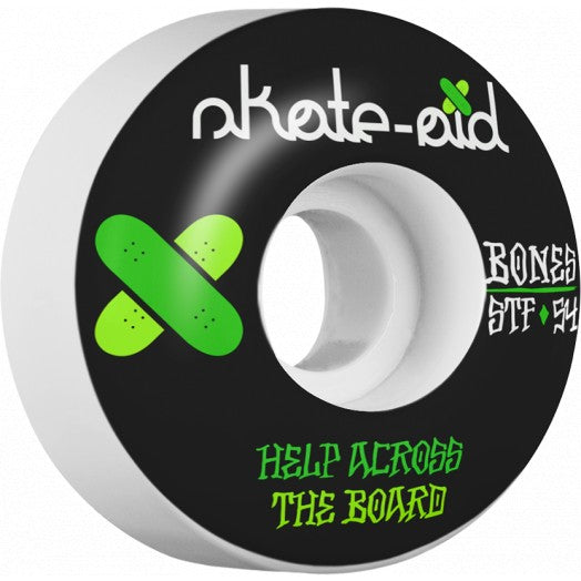 BONES WHEELS STF Collabo Skate Aid 2 V1 Skateboard Wheels 103a 4pk V1 Standard